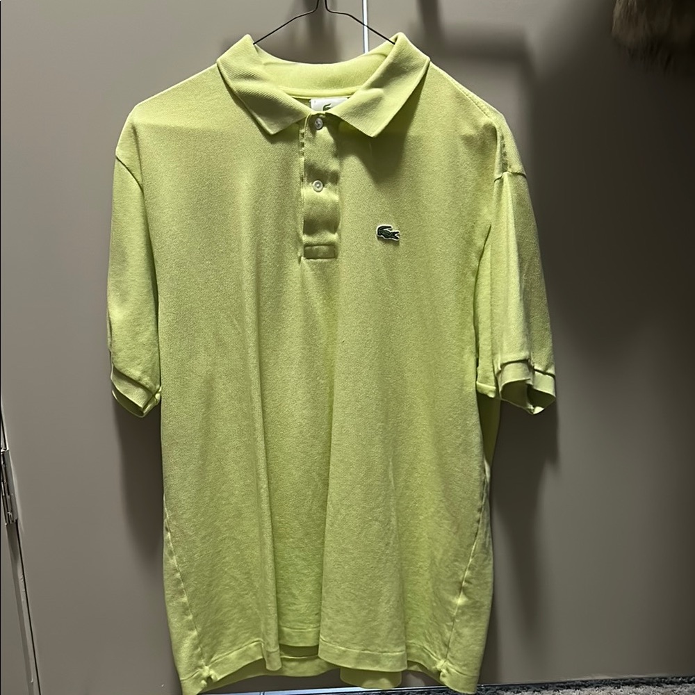 Lacoste Men's Yellow Polo Shirt